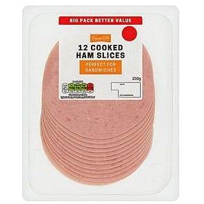 Premier Deli Cooked Ham Slices (12 x 250g)