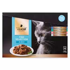 Premium Cat Food Pouch 12 Pack