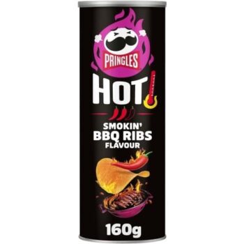 Pringles Hot Smoky BBQ Ribs Sharing Crisps (160g)