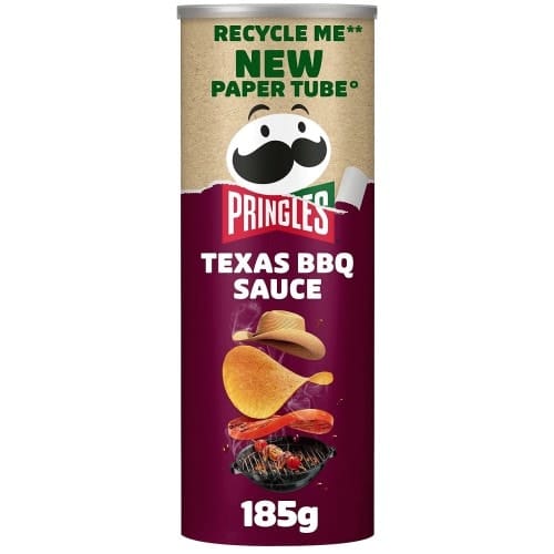 Pringles Texas BBQ Sauce Flavour Sharing Crisps (185g)