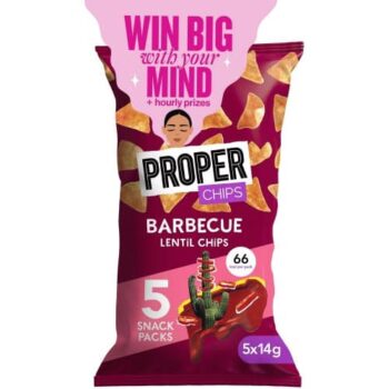 Properchips Barbecue Lentil Chips (5 x 14g)