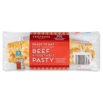 Puff Pastry Beef & Vegetable Pasty