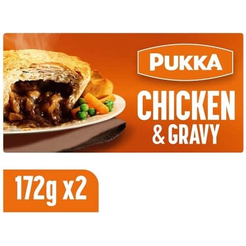 Pukka 2 Puff Pastry Pies Chicken & Gravy (2 x 172g)