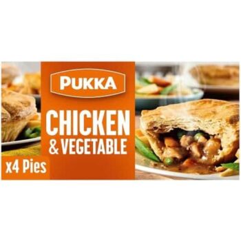 Pukka 4 Chicken & Vegetable Puff Pastry Pies
