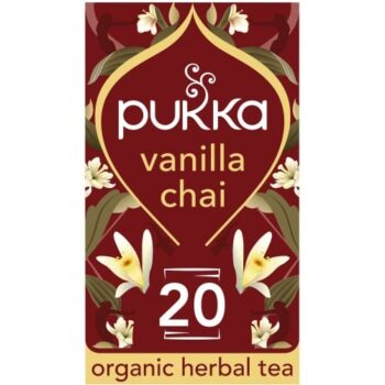 Pukka Organic Fair Trade Vanilla Chai Herbal Tea Sachets (20 x 40g)