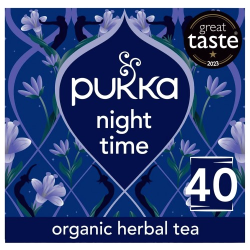 Pukka Organic Night Time Herbal Tea With Chamomile 40 Sleep Tea Bags (40 x 40g)
