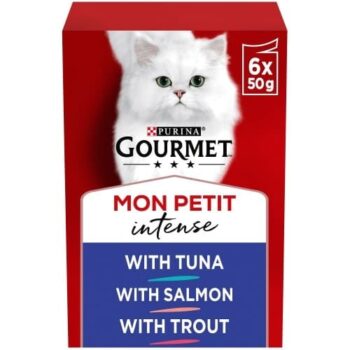 Purina Gourmet Mon Petit Fish Selection Cat Food Pouches (6 x 50g)