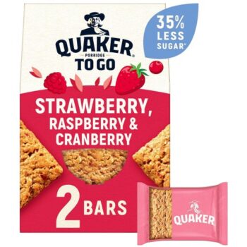 Quaker Mixed Berries Breakfast Bars (2 x 55g)