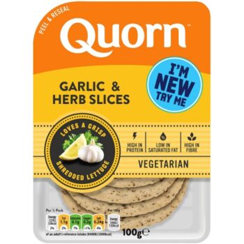 Quorn Garlic & Herb Slices (100g)
