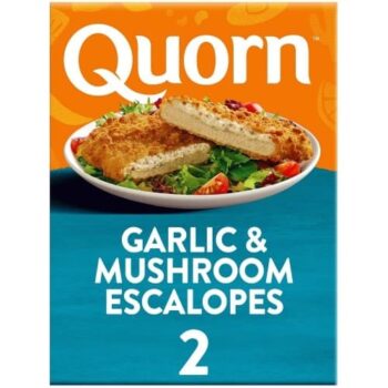 Quorn Vegetarian Garlic & Mushroom Escalopes (2 x 240g)