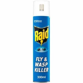 Raid Rapid Action Fly Wasp & Mosquito Killer Aerosol Spray (300ml)