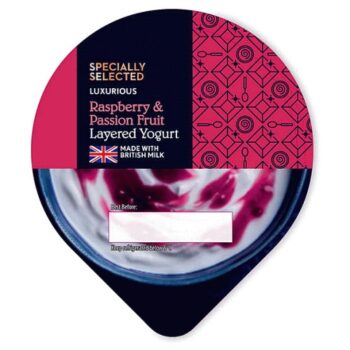 Raspberry & Passion Fruit Layered Yogurt