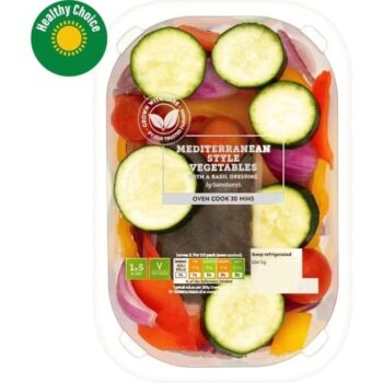 Ready to Roast Mediterranean Style Vegetables (Serves 2) (400g)