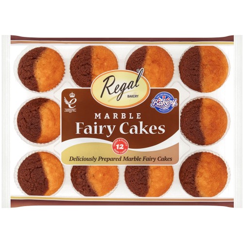 Regal Bakery 12 Marble Fairy Cakes (280g)