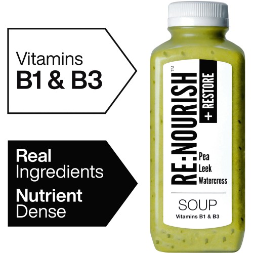 RENOURISH Restore Pea Leek and Watercress GLP-1 Friendly Soup (500g)
