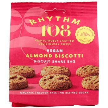 Rhythm 108 Swiss Vegan Almond Biscotti Biscuit Share Bag (135g)