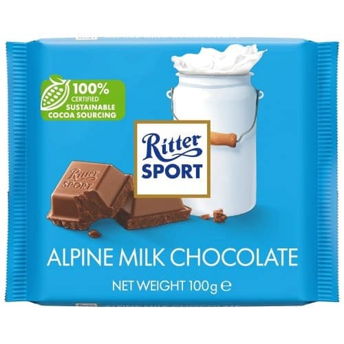 Ritter Sport Alpine Milk Chocolate (100g)