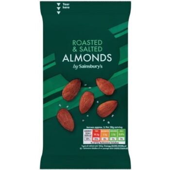 Roasted & Salted Almonds (100g)
