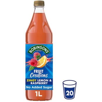 Robinsons Fruit Creations Zingy Lemon & Raspberry Squash (1 Litre)