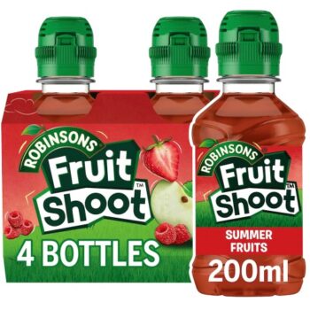 Robinsons Fruit Shoot Summer Fruits No Added Sugar (4 x 200ml)