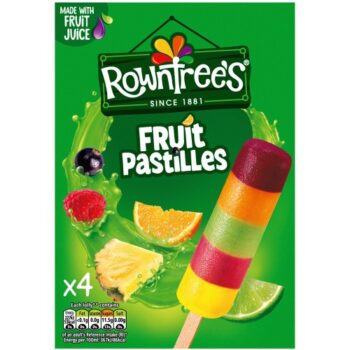 Rowntree's Fruit Pastille Lollies (4 x 65ml)