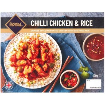 Royal Halal Chilli Chicken & Egg Fried Rice (400g)