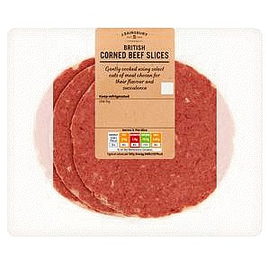 Sainsbury British Corned Beef Slices (100g)