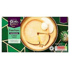 Sainsbury's 2 Free From Lemon Tarts Taste the Difference (150g)