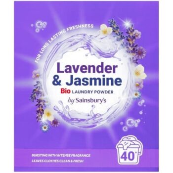 Sainsbury's 2 in 1 Laundry Powder Lavender & jasmine 40 Washes (2kg)