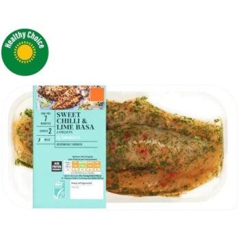 Sainsbury's 2 Ready to Cook Sweet Chilli ASC Basa Fillets (220g)