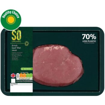 Sainsbury's 30 Days Matured British Beef Fillet Steak So Organic (170g)