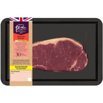 Sainsbury's 30 Days Matured British Beef Thick Cut Sirloin Steak Taste the Difference (400g)