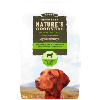 Sainsbury's Adult Nature's Goodness Hypoallergenic Recipe Complete Dry with Fresh Lamb (2kg)