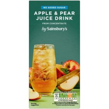 Sainsbury's Apple & Pear Juice Drink No Added Sugar (1 Litre)