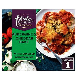 Sainsbury's Aubergine & Cheddar Bake Ready Meal For 1 Taste the Difference (350g)