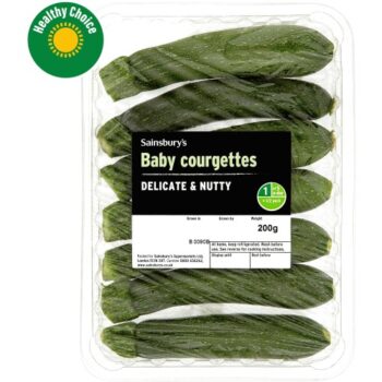 Sainsbury's Baby Courgettes (200g)