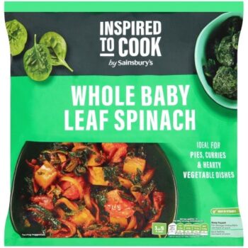 Sainsbury's Baby Whole Leaf Spinach (900g)