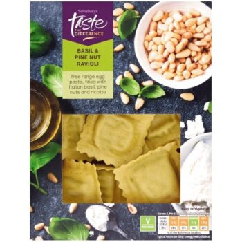 Sainsbury's Basil & Pine Nuts Ravioli Taste the Difference (250g)