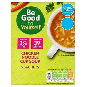 Sainsbury's Be Good to Yourself Chicken Noodle Cup Soup (5 x 13g)