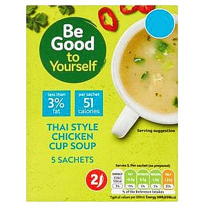 Sainsbury's Be Good to Yourself Thai Style Chicken Cup Soup (5 x 15g)