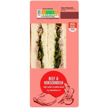 Sainsbury's Beef Horseradish Mayonnaise Sandwich