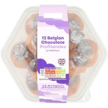 Sainsbury's Belgian Chocolate Profiteroles (12 x 220g)
