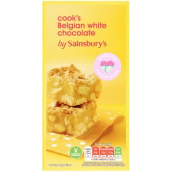 Sainsbury's Belgian Cooking Chocolate White (200g)