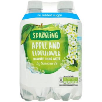 Sainsbury's Bottled Apple & Elderflower Sparkling Water (4 x 500ml)