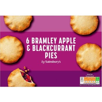Sainsbury's Bramley Apple & Blackcurrant Pies (6)