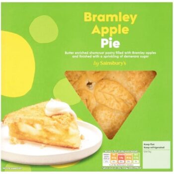 Sainsbury's Bramley Apple Pie (550g)