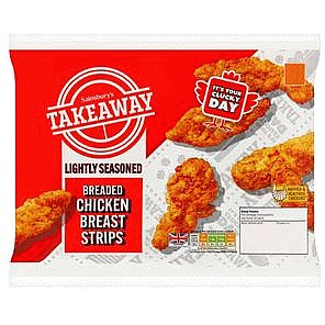 Sainsbury's Breaded Chicken Breast Strips (400g)