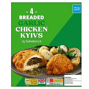 Sainsbury's Breaded Garlic Chicken Kyivs (490g)
