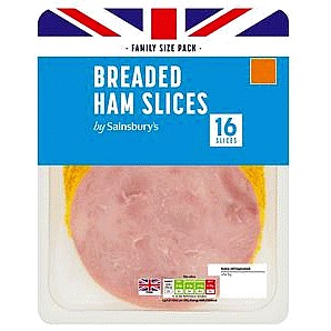 Sainsbury's Breaded Ham Slices (16 x 400g)
