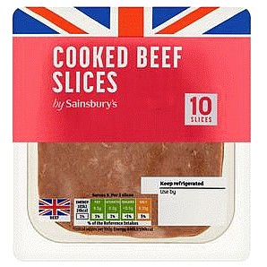 Sainsbury's British Cooked Beef Slices (10 x 115g)